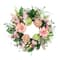 26" Artificial Hydrangea & Dahlia Floral Spring Wreath